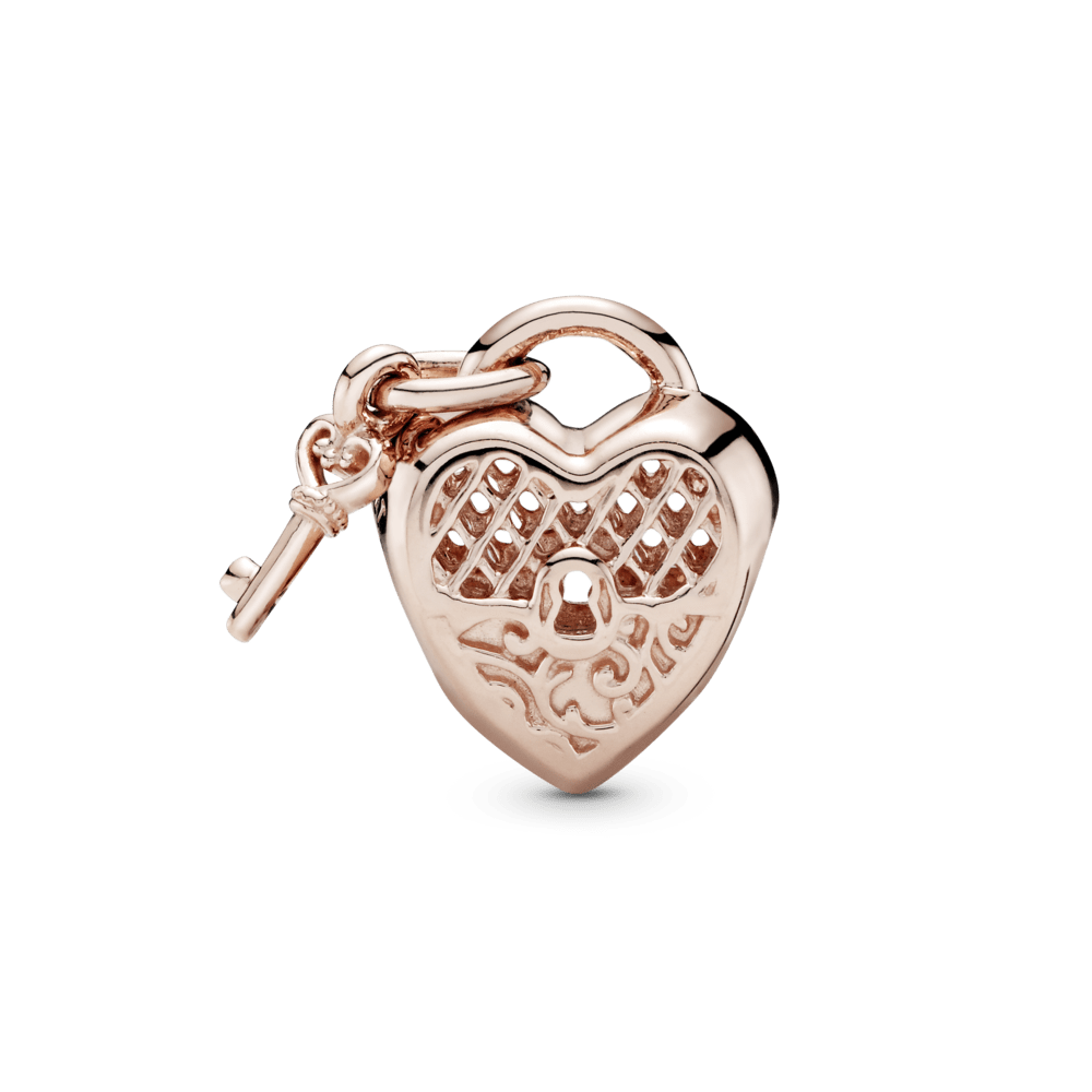 Charm Corazón Yo Te Amo Recubrimiento en Oro Rosa