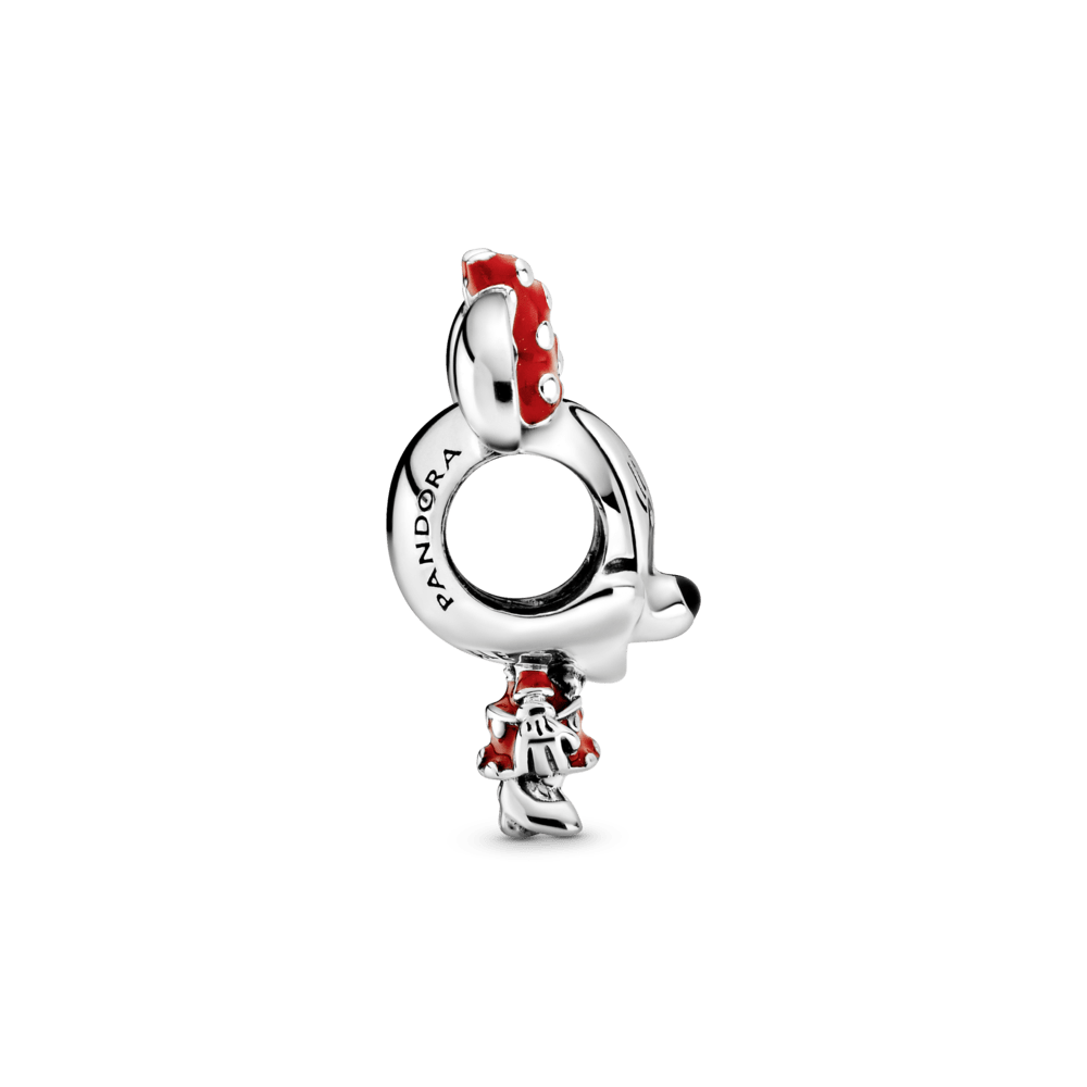 Charm Vestido de Lunares y Moño de Minnie Mouse de Disney