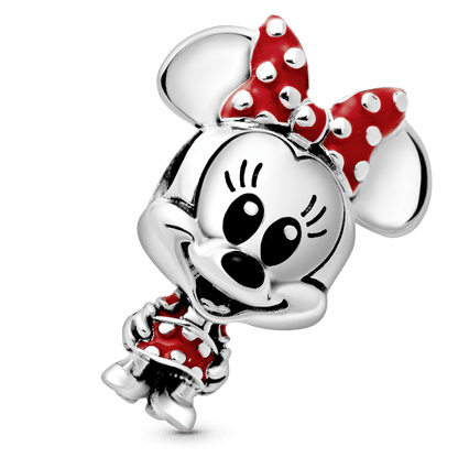 Charm Vestido de Lunares y Moño de Minnie Mouse de Disney