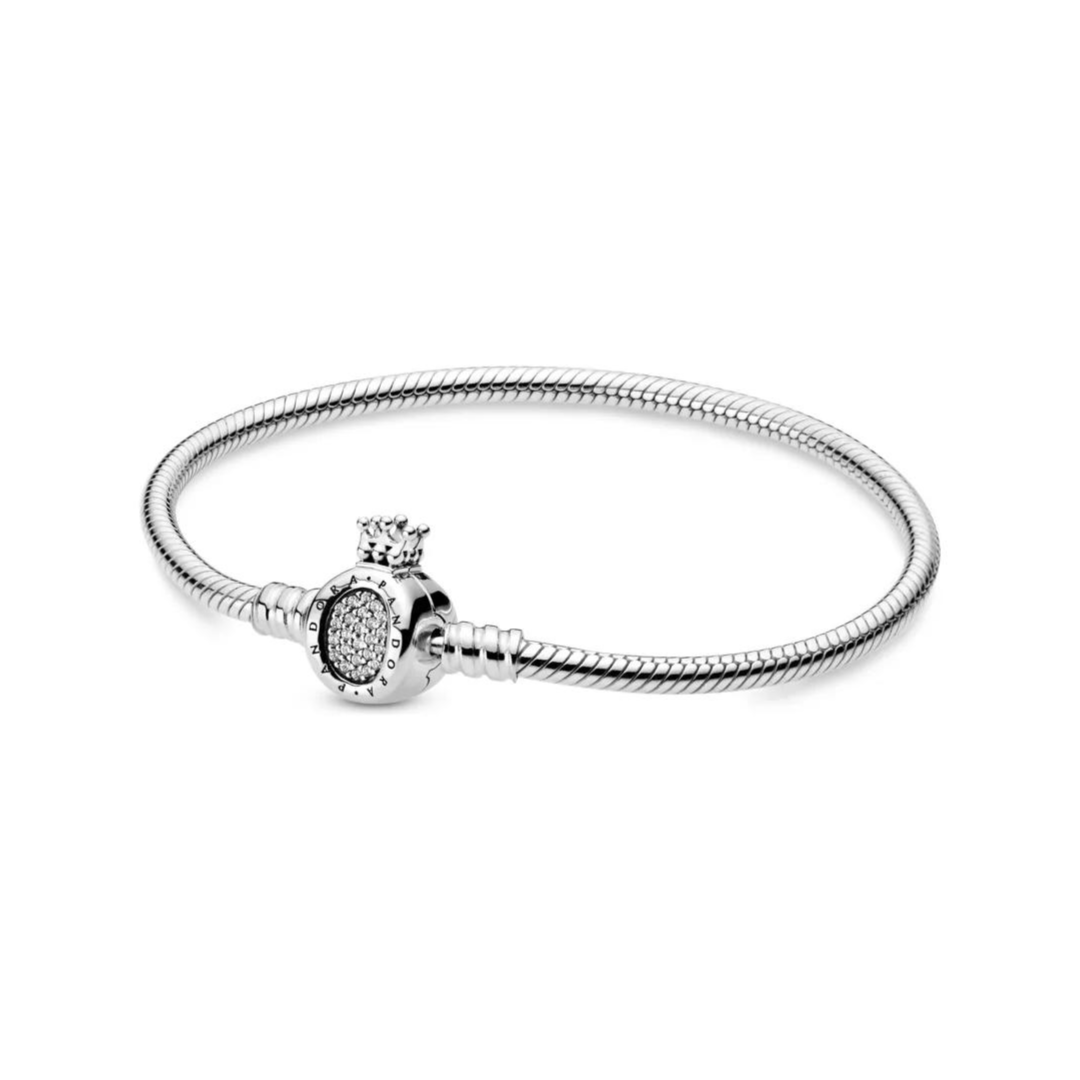 Brazalete Pandora Con Broche Corona