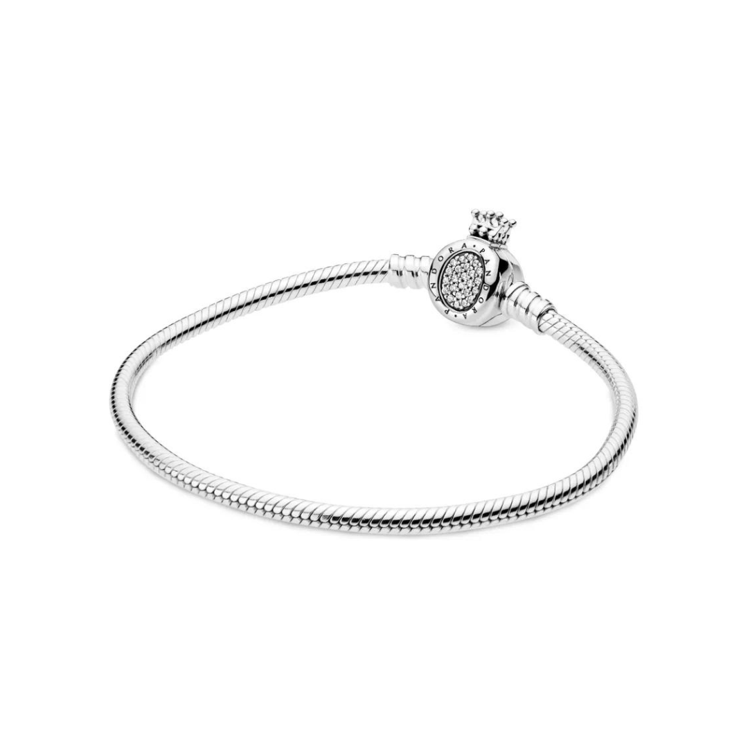 Brazalete Pandora Con Broche Corona