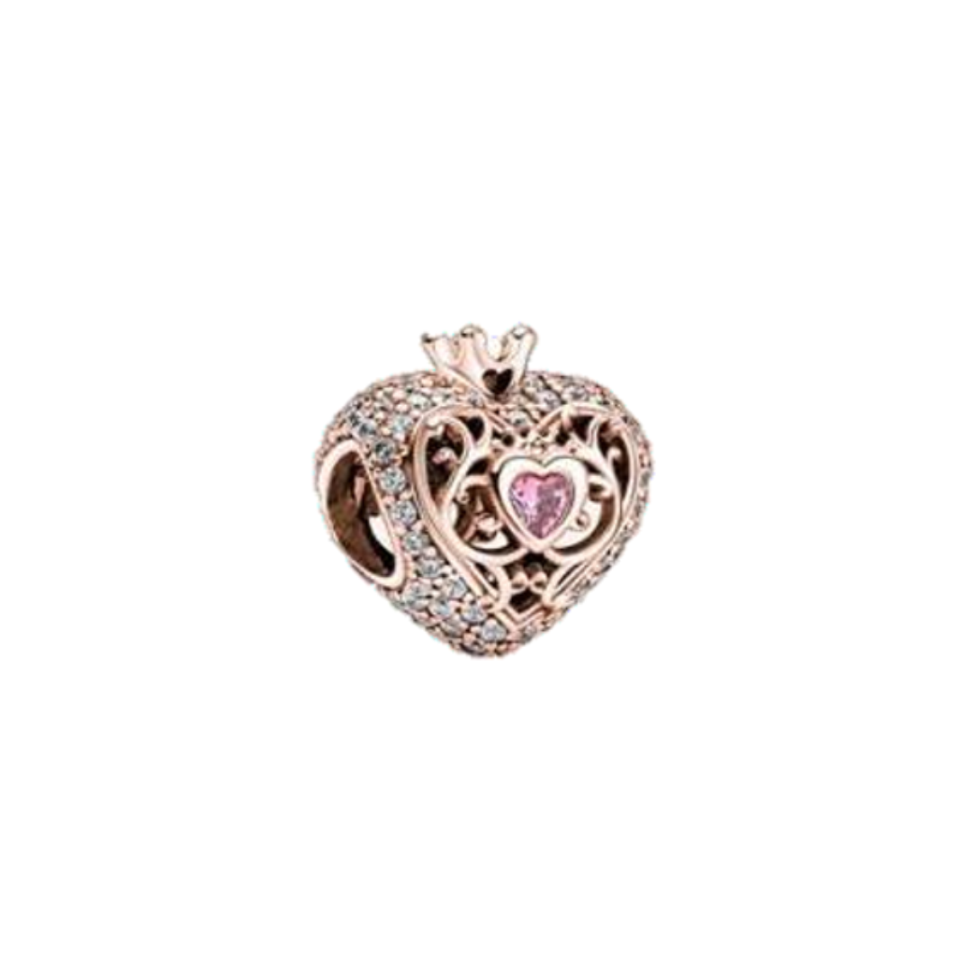 Charm Corazon Oro Rosa