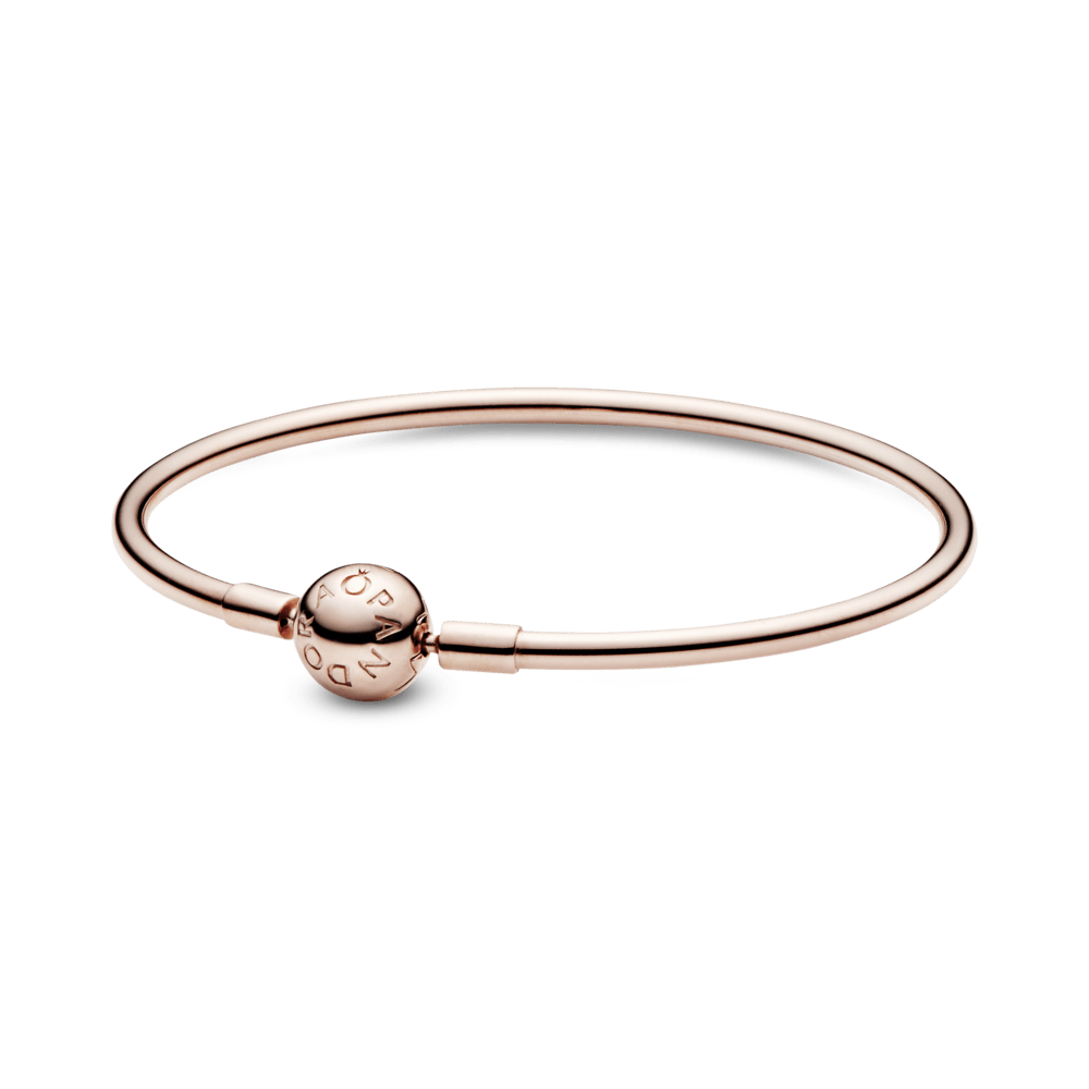 Brazalete Rígido Pandora Moments en Recubrimiento Rosa