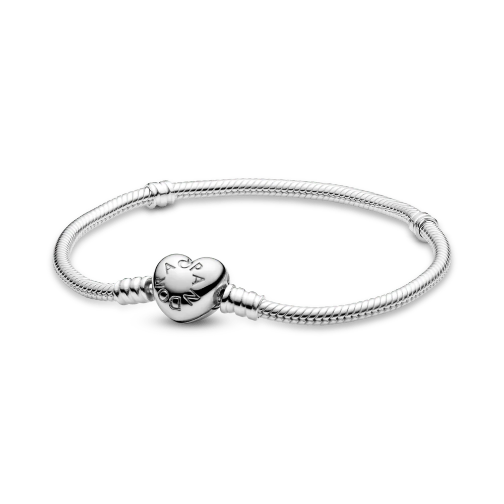 Brazalete Con Broche de Corazón + Charm Huella de Perro