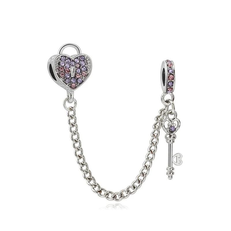 Cadena Corazón con Llave