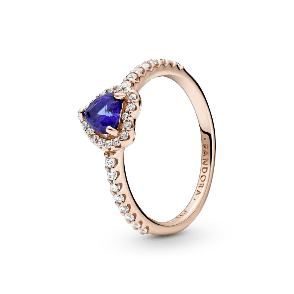 Anillo Corazón Azul PLATA 925