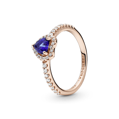 Anillo Corazón Azul PLATA 925