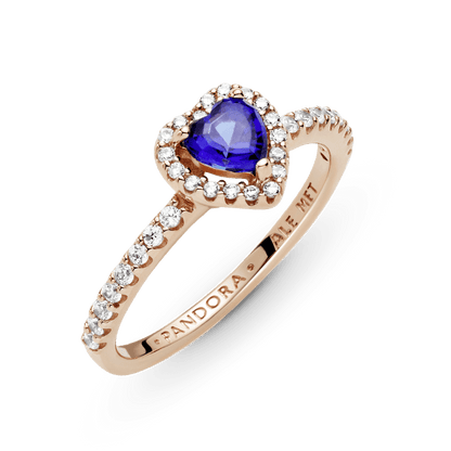 Anillo Corazón Azul PLATA 925