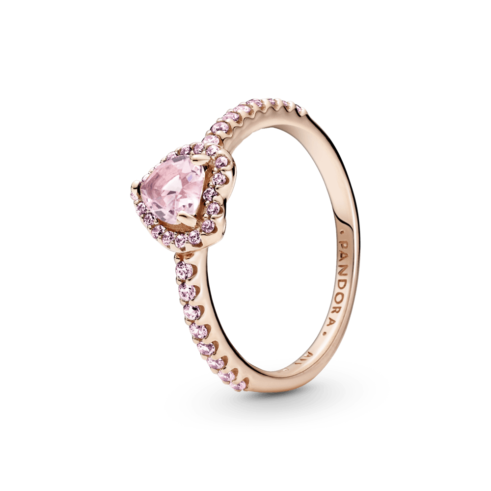 Anillo Corazón Rosado PLATA 925