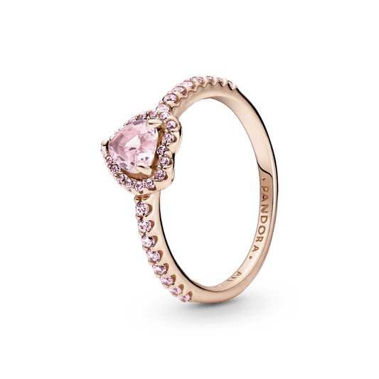 Anillo Corazón Rosado PLATA 925