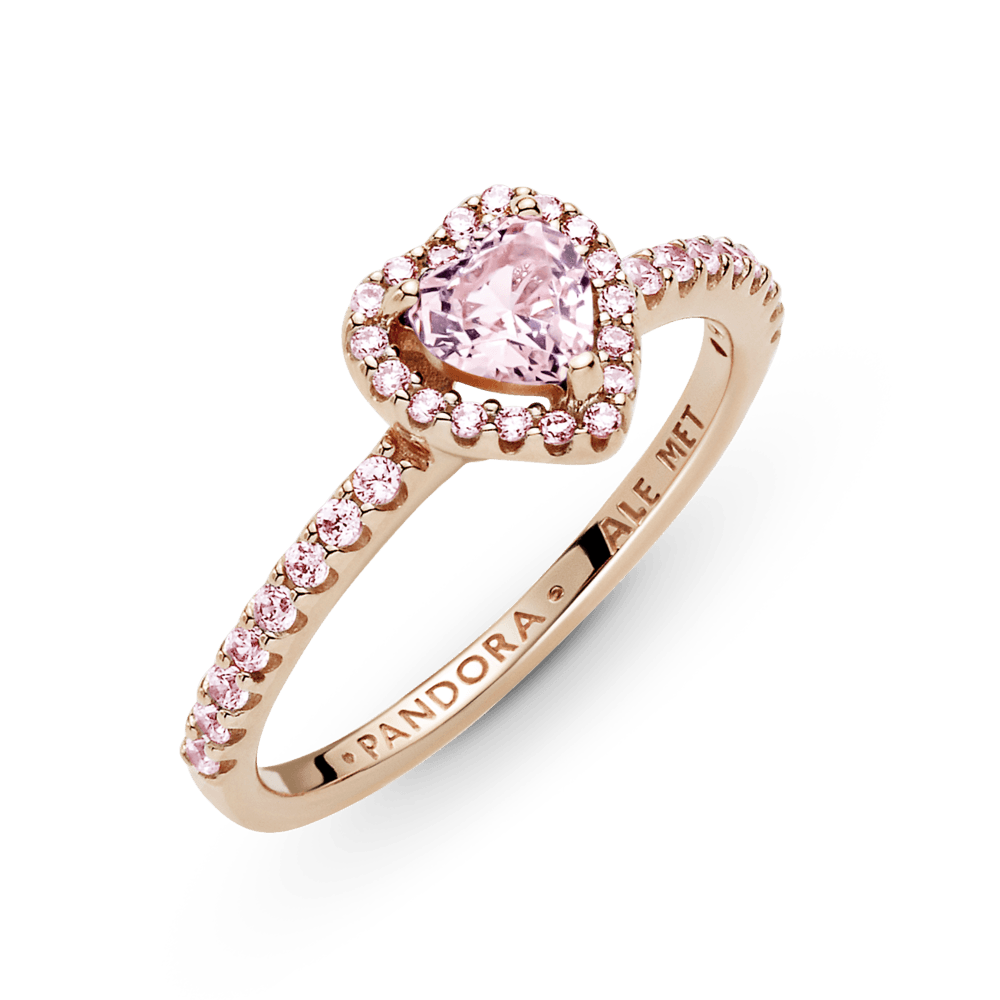 Anillo Corazón Rosado PLATA 925