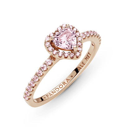 Anillo Corazón Rosado PLATA 925