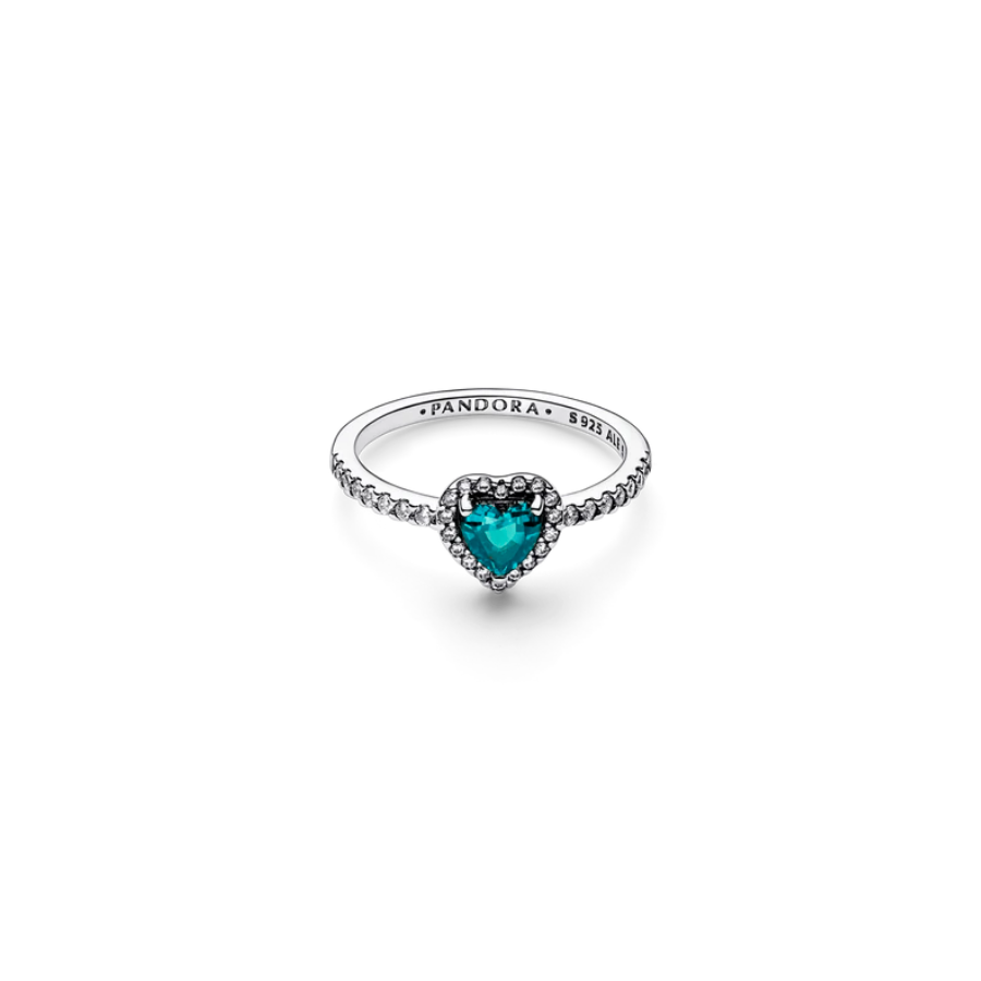 Anillo Corazón Azul PLATA 925