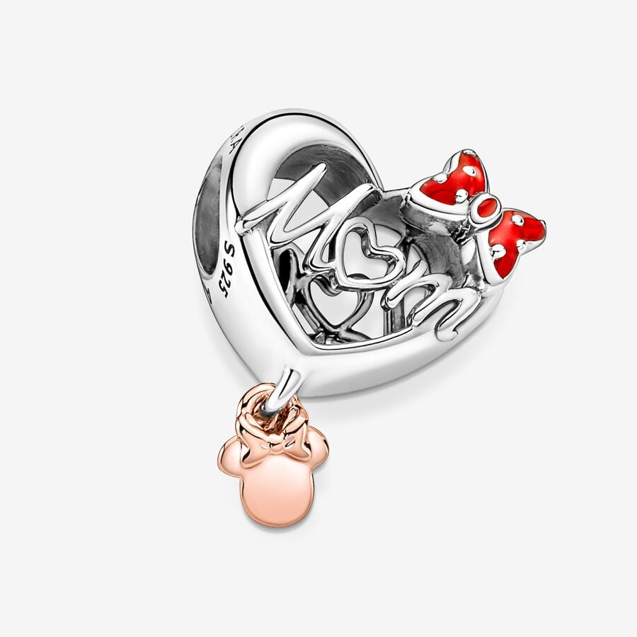 Mamá de Minnie Corazón Charm