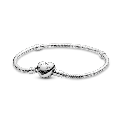 Brazalete Con Broche de Corazón + Charm Huella de Perro